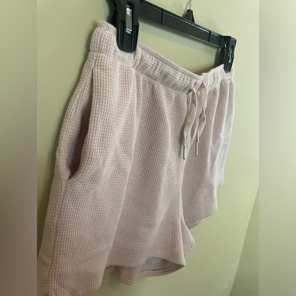 LOUNGE SET, sz M, Merokeety from Amazon, waffle knit, top & bottom, beige/pink - Picture 8 of 8
